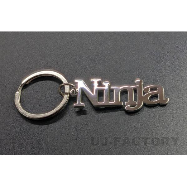 キーホルダー メタルキーホルダー ステンレス 切文字 カワサキ Ninja ZX-6R / ZX-4R