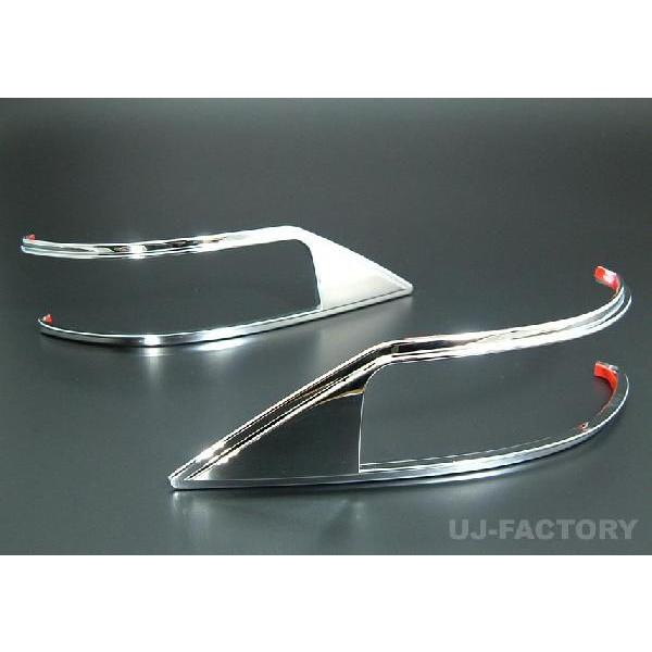 即納 JDM メッキ ドアミラーウィンカーリム 日産/ニッサン セレナ C26