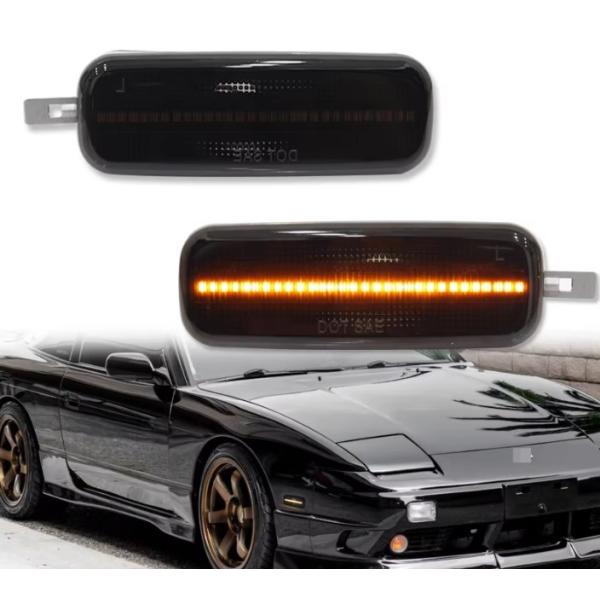 期間限定！特価！ LEDサイドマーカーライト スモークレンズ  NISSAN 180SX / RPS13 (H1/3〜H10/12) RB-386BA