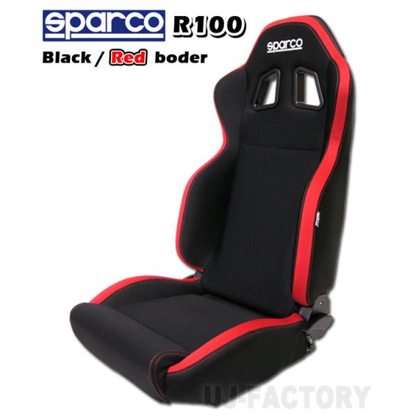 sparco スパルコ セミバケットシート R100J レッド ブラック