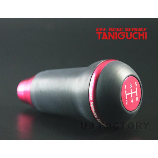 TANIGUCHI シフトノブ 5速MT レッド×ブラック　ジムニー OFFROAD SERVICE TANIGUCHI（オフロードサービスタニグチ） ORS