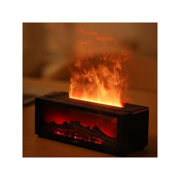 加湿器を使って空気中の水分量を増やすことで、花粉の飛散を抑えたり、鼻や喉の粘膜を潤すことで花粉症の症状を和らげることが出来ます。雨の日は花粉症の症状が少し楽になり、カラっと晴れた日ほど症状がひどくなるのもこのためです。リアルな炎の演出: 最...