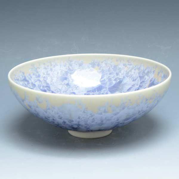 清水焼 京焼 平茶碗 花結晶 銀藤 はなけっしょうぎんふじ 京都の高級 手作り 和食器 抹茶 抹茶茶碗 Toa541 宇治茶と清水焼の宇治茶園 通販 Yahoo ショッピング