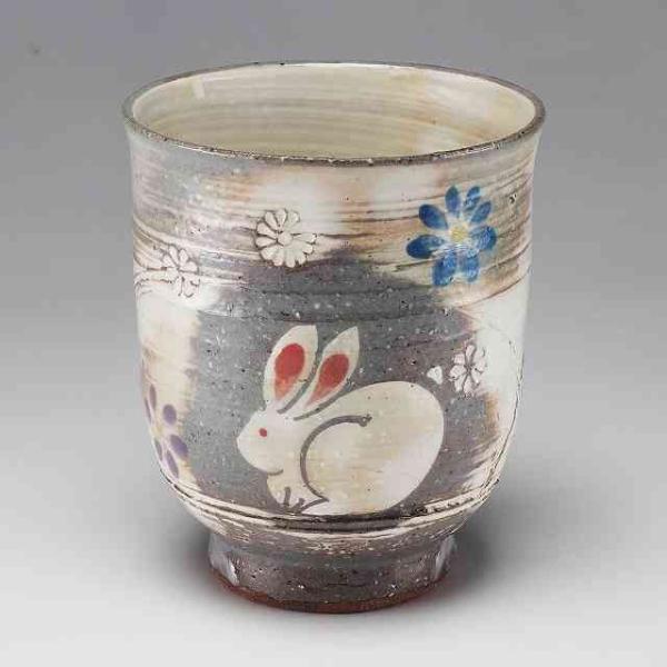 京焼 清水焼 湯呑 湯呑み茶碗 高級 おしゃれ 湯のみ 手作り 和食器 ゆのみ 来客用に 単品 湯飲み 1客 紙箱入り 大 粉引うさぎ Buyee Buyee Japanese Proxy Service Buy From Japan Bot Online