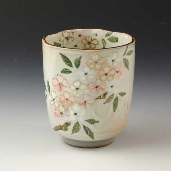 京焼 清水焼 湯呑 湯呑み茶碗 高級 おしゃれ 湯のみ 手作り 和食器 ゆのみ 来客用に 単品 湯飲み 1客 紙箱入り 花紀行 桜 さくら Ush855 03 宇治茶と清水焼の宇治茶園 通販 Yahoo ショッピング