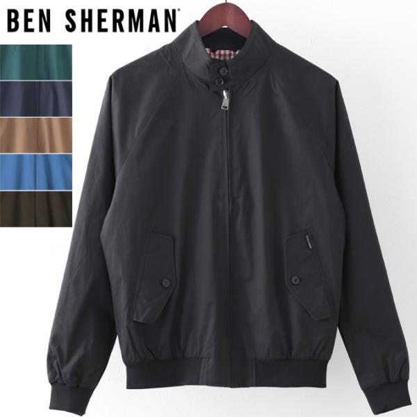 ブリティッシュUK古着ベンシャーマンイギリスハリントンジャケットブラックシンプル Ben Sherman ベンシャーマン メンズ ハリントンジャケット
