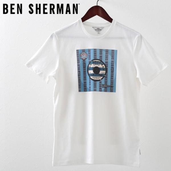 �x���V���[�}�� Ben Sherman  T�V���c �^�[�Q�b�g�}�[�N ���R�[�h �z���C�g �����Y