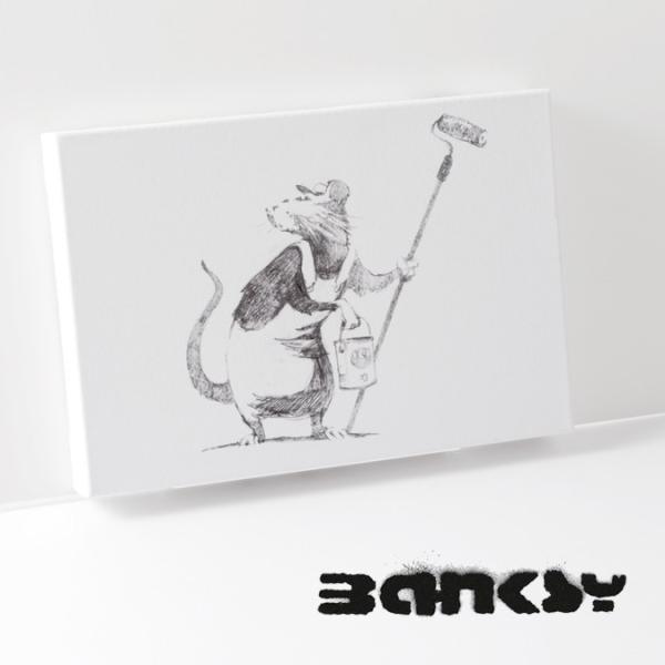 BANKSY CANVAS ART バンクシー キャンバスアート スモール 30cm × 21cm