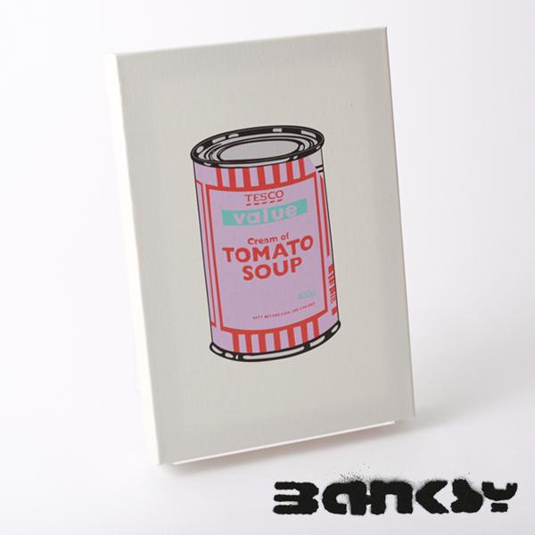 BANKSY CANVAS ART SMALL LoX A[gt@ubNpl X[  "Tin Tomato Soup Purple" 31.5cm × 21cm oNV[ g}g p[v Mtg