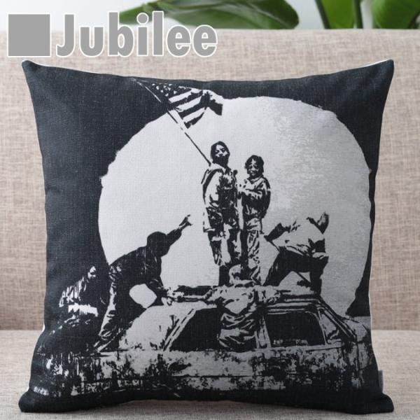 �o���N�V�[ �N�b�V�����J�o�[ 45×45cm Flags Jubilee London