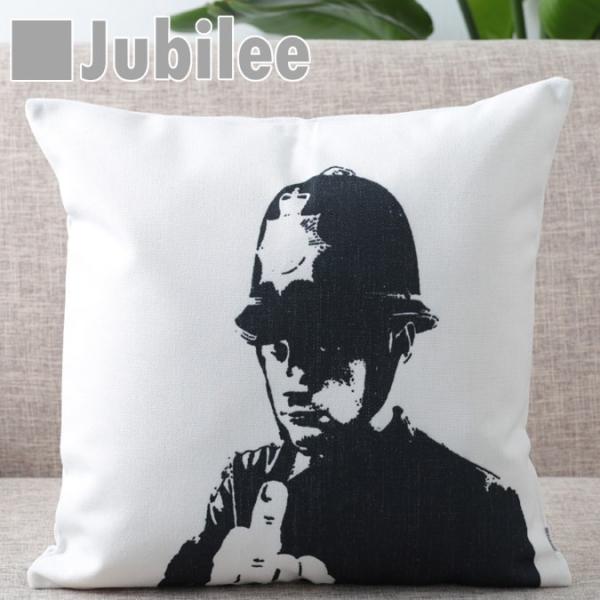 �o���N�V�[ �N�b�V�����J�o�[ 45×45cm Rude Cop Jubilee London