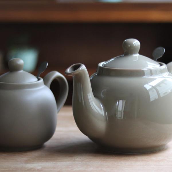 London Pottery �e�B�[�|�b�g 900ml(1.2L)  �p���f�U�C�� �����h���|�^���[ 4�J�b�v ���� �{�b�N�X�t�� �X�g���[�i�[ ���i�摜3