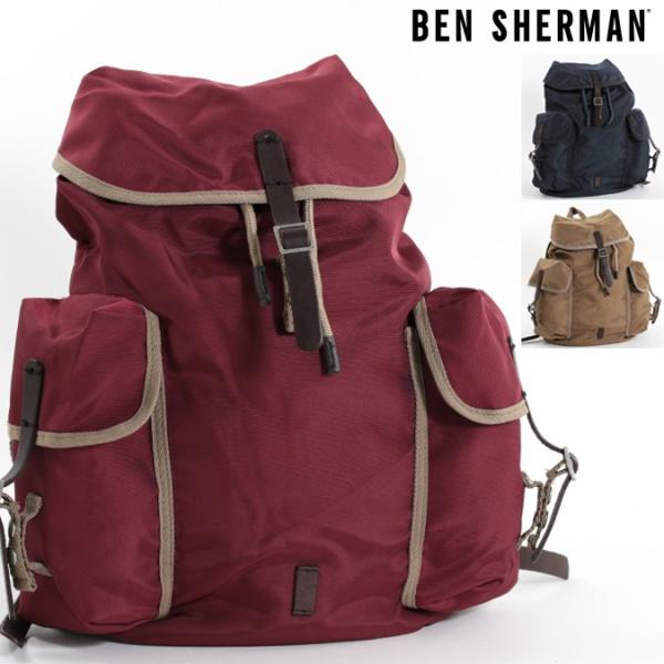 �x���V���[�}�� Ben Sherman �o�b�N�p�b�N �����b�N�T�b�N �i�C���� 55x39x10cm 3�F