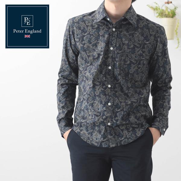 ビンテージ イギリス製 シャツ イングランド UK ユーロ ukclozest_pems4215navy