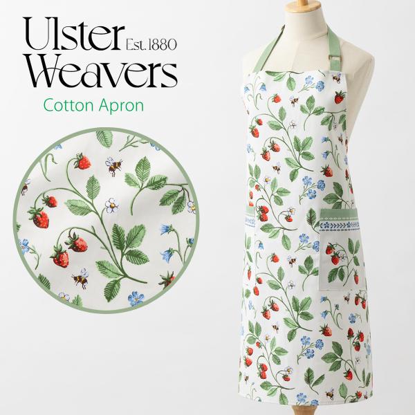 エプロン アルスターウィーバーズ Ulster Weavers  英国王室御用達 エプロン コットン Strawberry Patch 苺 カフェ クッキング ブランド ユニセックス