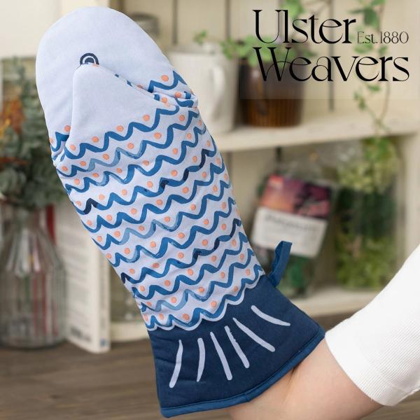 アルスターウィーバーズ Ulster Weavers 英国王室御用達メーカー ミトン グローブ ガントレット Catch of the Day 魚 青 fish パッド入り 片手のみ