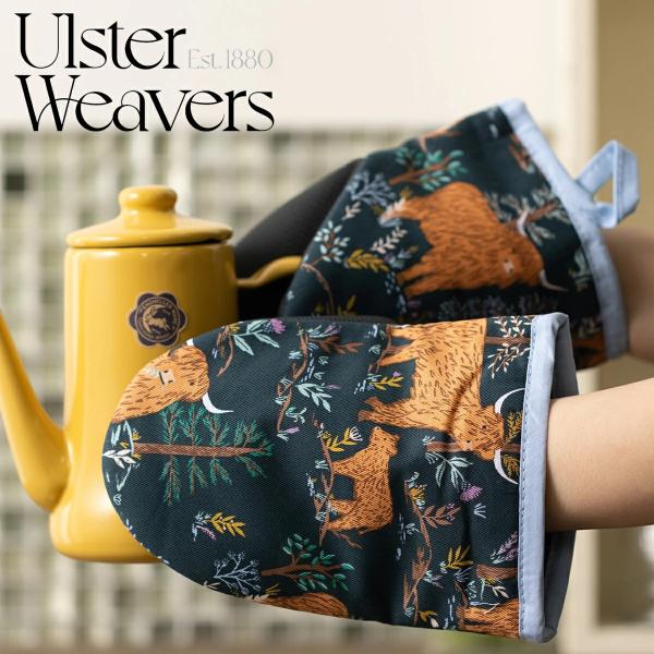 アルスターウィーバーズ Ulster Weavers 英国王室御用達メーカー マイクロミット ミトン ペア 2個セット cat 猫 パッド入り 滑り止め付き