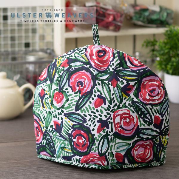 英国王室御用達 Ulster Weavers アルスターウィーバーズ ティーポット カバー ティーコージー ティーコゼー ROSE GARDEN ローズ バラ グリーン