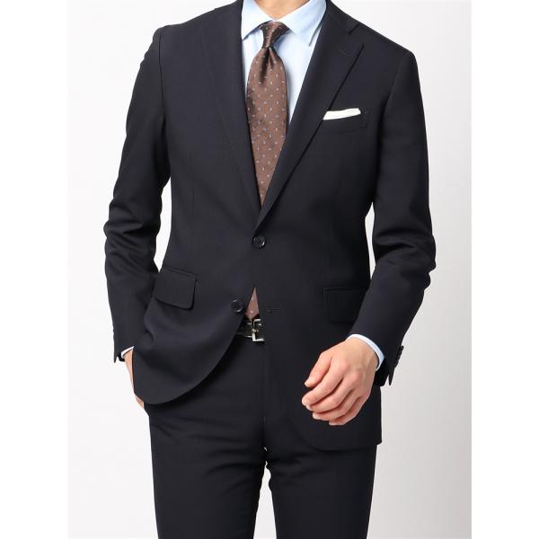 スーツ　ストライプ　メンズスーツ　ツーパンツ　A6　484628　ビジネス スーツ 2つボタン【WEB限定】上下ウォッシャブル シャドウ