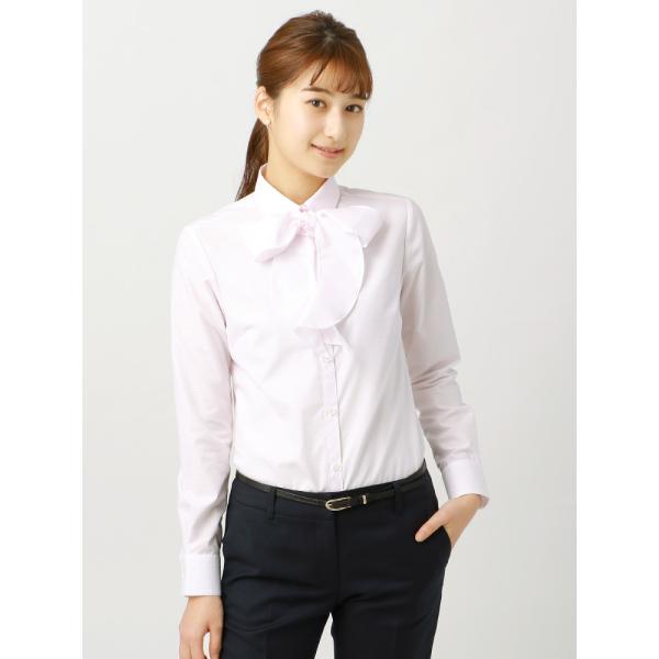 シャツ ブラウス レディース Easy Care Blouse リボン付きレギュラー