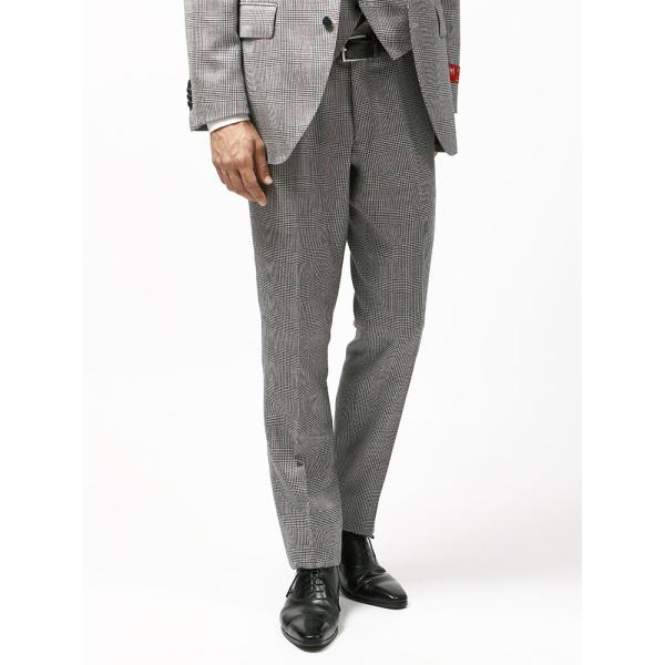 ビジネスパンツ メンズ 秋冬 Blazer S Bank Com グレンチェック柄