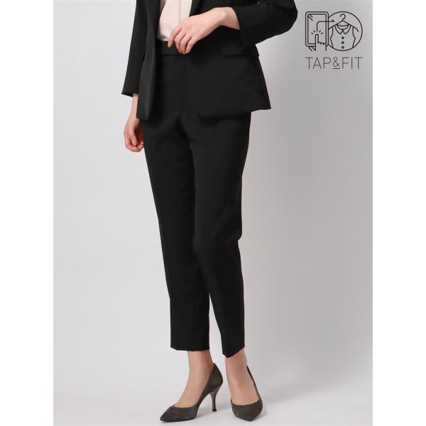 極美品 THE SUIT COMPANY ジャケット テーパードパンツ 抗菌防臭 カセット服／ジャケット／8分袖／ウォッシャブル／抗菌／防臭