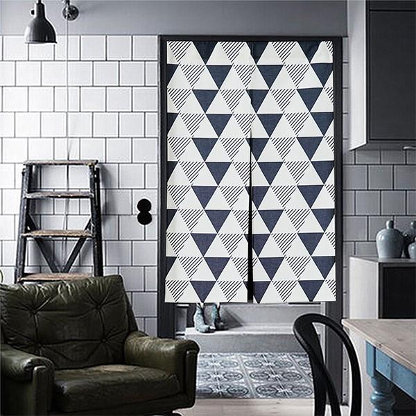のれん 暖簾 カフェカーテン 間仕切り モノトーン 幾何学 パーテーション Noren 0077 Noren 0077 Doublequotation 通販 Yahoo ショッピング