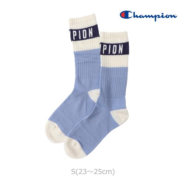 Champion チャンピオン かわいい サックス フルレングス丈 くつ下 ウィメンズ CWSAX003 320　Sサイズ