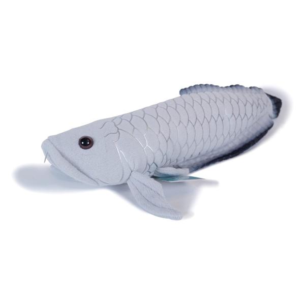 TSTアドバンス ぬいぐるみ シルバーアロワナ わくわく図鑑 淡水の生きもの 水族館 9828 グレー 35cm ティーエスティーアドバンス
