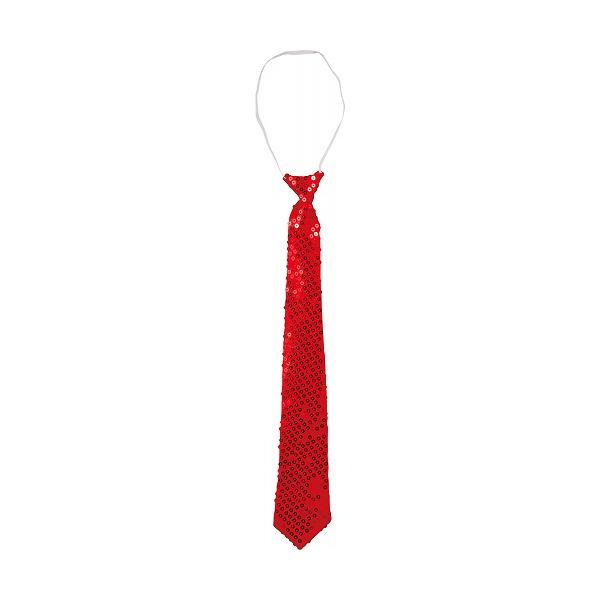 (3個セット) アーテック ArTec 簡単キラキラネクタイ 赤 キッズ スパンコール ダンス ネクタイ 衣装 子供用 発表会 体育祭 学校教材
