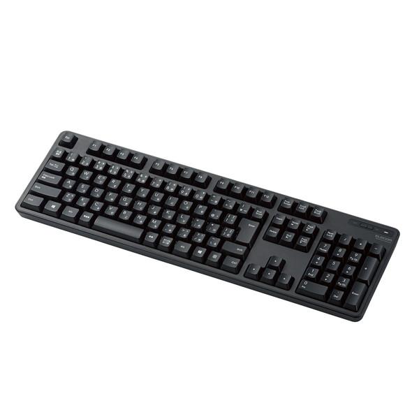 即日出荷 代引不可 キーボード 無線キーボード ワイヤレス フルキーボード メンブレン式 テンキー有 ブラック ホワイト エレコム TK-FDM106T