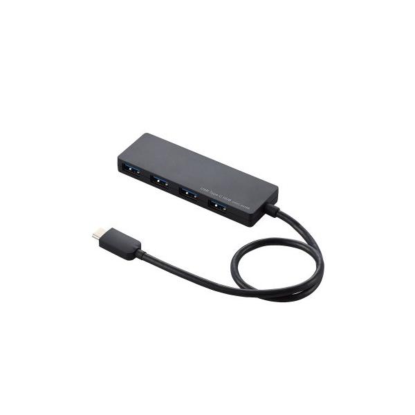USB Type-C タイプC typec 接続 USB 3.1 ハブ Gen1 Aメス 4ポート バスパワー 30cm ケーブル ブラック ブラック┃U3HC-A430BBK エレコム 在庫処分