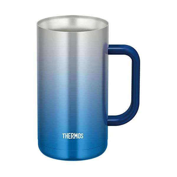 他サイト： サーモス 真空断熱ジョッキ 720ml スパークリングブルー JDK-720C SP-BL ビアグラス 女性 男性 たっぷり グラス ドリンクの商品画像