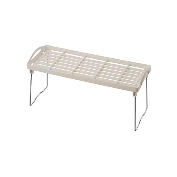 Bestco ベストコ シンク下 キッチンラック 積み重ね棚 スリム 足折れ式 ストック棚 ワームグレー LD-250 Style Storage