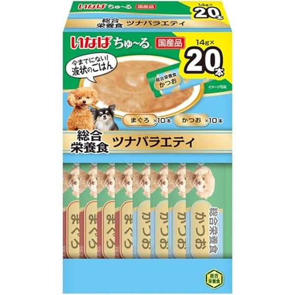 いなば ちゅーる総合栄養食 ツナバラエティ 14g×20本 (BOX) : ウル