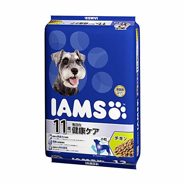 マースジャパンリミテッド アイムス 11歳以上用 毎日の健康ケア 小粒 ドッグフード チキン シニア犬用 12kg ドライ ×3個