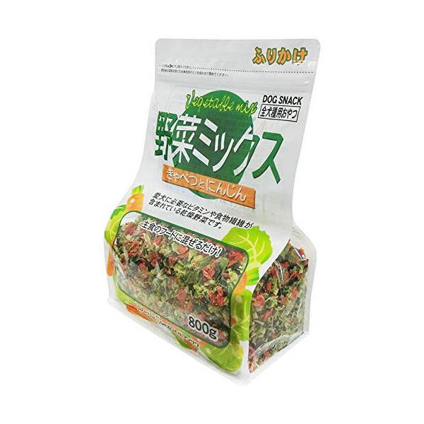 (12個セット) 藤沢商事 フジサワ 犬用おやつ 野菜ミックス 800g ドライ イヌ 藤沢 ドライフード ドッグフード おやつ ふりかけ 全犬種用 ペット 犬用