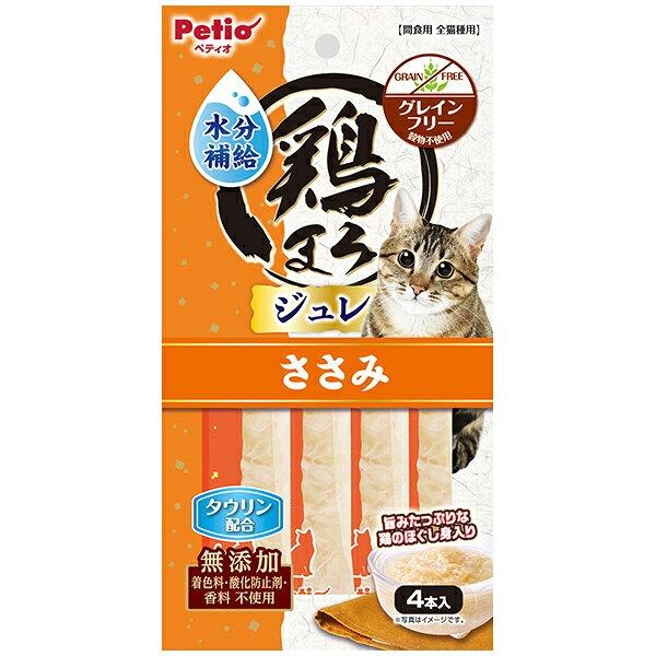 ペティオ ねこちゃんのおやつ ささみ ほぐし身 ジュレスティック 水分補給 タウリン配合 猫用 キャットフード おやつ