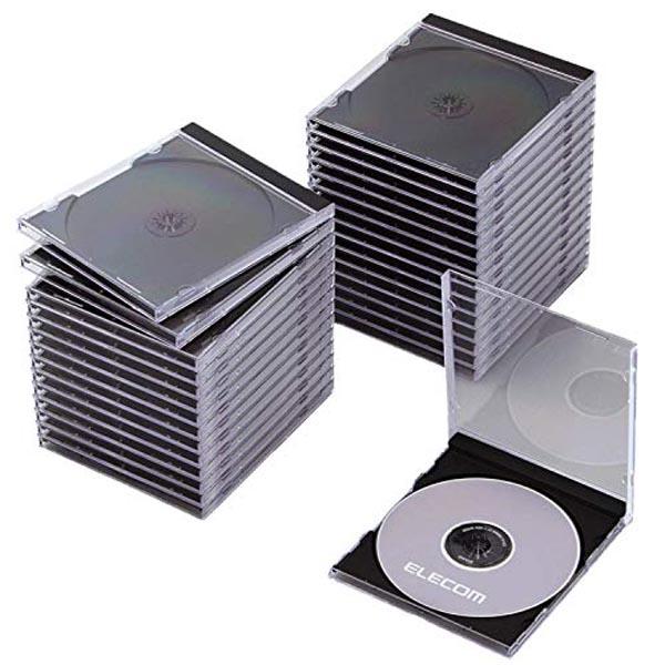 エレコム　ELECOM　Blu-ray/DVD/CDケース(標準/PS/1枚収納)　CCD-JSCN30BK