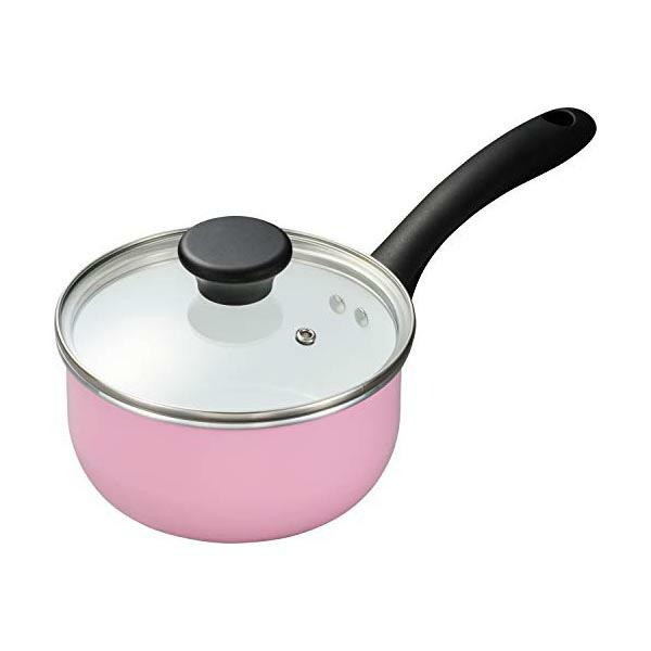 他サイト： 京セラ 片手鍋 16cm セラブリッド ガス火 専用 セラミック 加工 ガラス蓋 付き ピンク CN-G16B-WPK プレゼント ミルクパンの商品画像