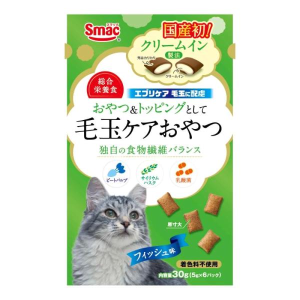 スマック エブリ クリーム 毛玉配慮 フィッシュ味 キャットフード おやつ 猫用 CAT Smac キャットトリーツ 猫えさ トッピング