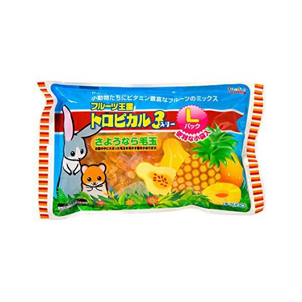 他サイト： (6個セット) スドー フルーツ王国 トロピカル3 (Lパック) 3l 小動物 全品種 全成長期 フレーク SUDO ドライフルーツ 小動物フードの商品画像