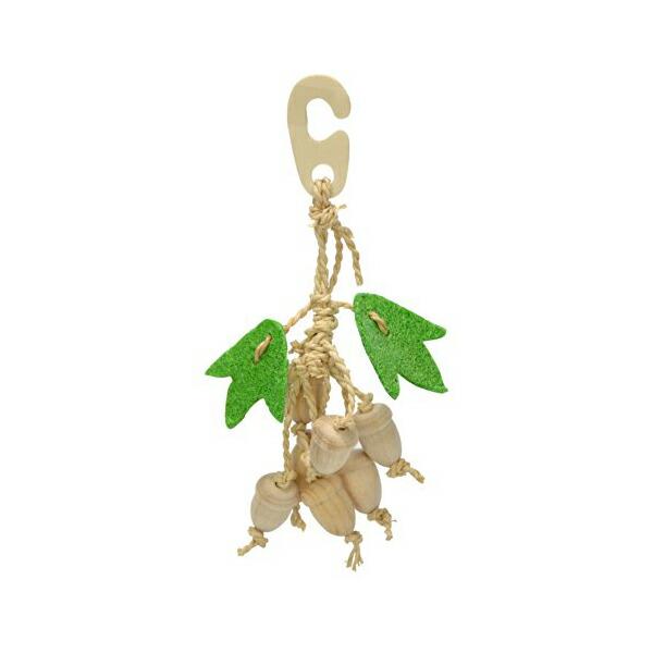 【2個セット】 SANKO ナチュラルハンガー どんぐり おもちゃ 鳥