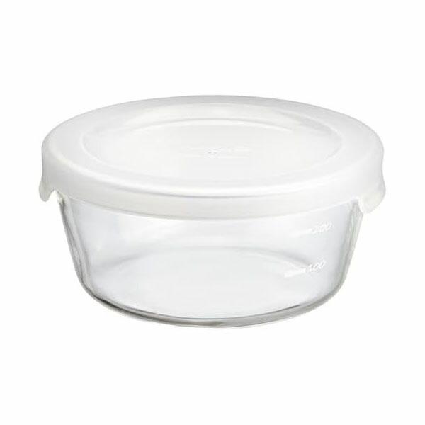 (2個セット)ハリオ 耐熱ガラス製 保存容器 丸 300ml MST-30-TW 人気商品