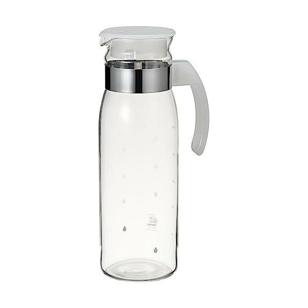 (2個セット)ハリオ 冷蔵庫 ポット耐熱ガラス スリムB 1400ml RPBN-14-TW スリム ポット 耐熱 ピッチャー 耐熱ガラス 麦茶ポット 冷蔵庫ポット ホワイト