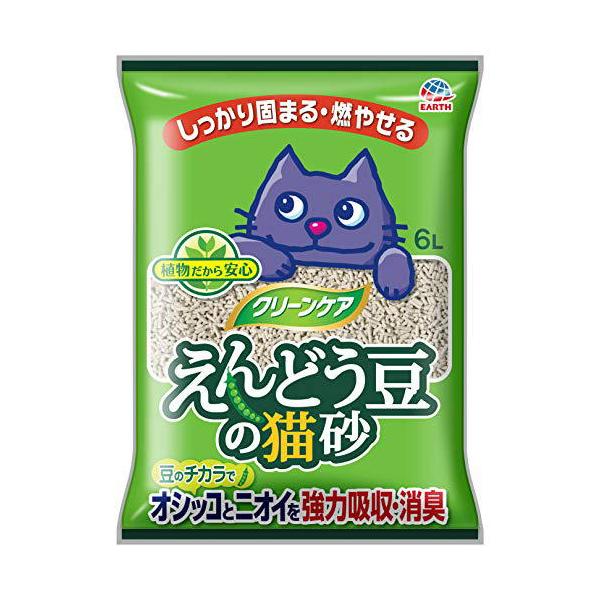 他サイト： (3個セット) アースペット JOYPET ジョイペット クリーンケア えんどう豆の猫砂 6L 猫 アース・ペット インテリア ネコトイレの商品画像