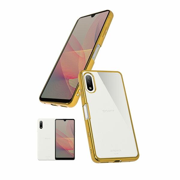 Xperia Ace shizukawill II サイドメッキ加工 TPU クリアケース