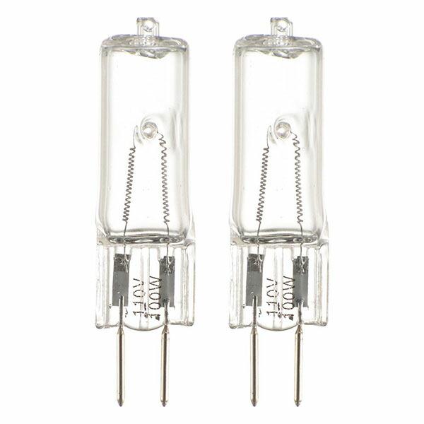 オーム電機 LS-P-1002 ピンタイプハロゲン球 (110V 100W/口金G6.35/交換球2個入) ピンタイプ ハロゲン センサーライト