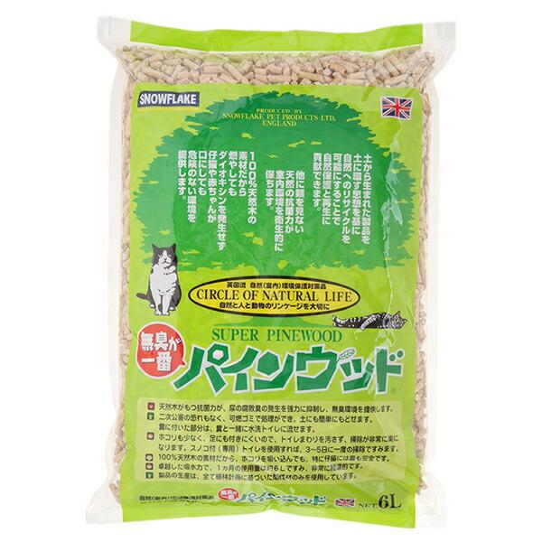 (6個セット) アイランドトレード エンド インダストリーズ 猫砂 パインウッド 6L 猫 全成長期 アイランドトレードエンドインダストリーズ