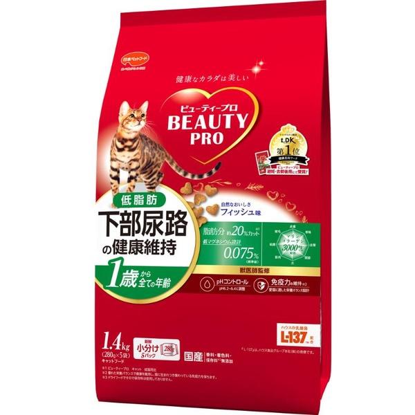 日本ペットフード ビューティープロ キャット 猫下部尿路の健康維持 低脂肪 1歳から 1400g ×6個